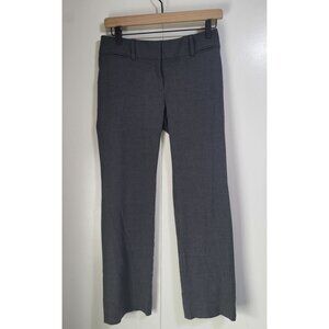 LOFT Petites Marisa Trouser Womens 00P Gray Dress Pants Straight Leg Work Office